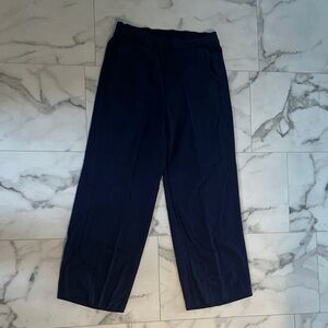 Old Navy Dark Navy Wide-Leg Pull-On Pants TALL